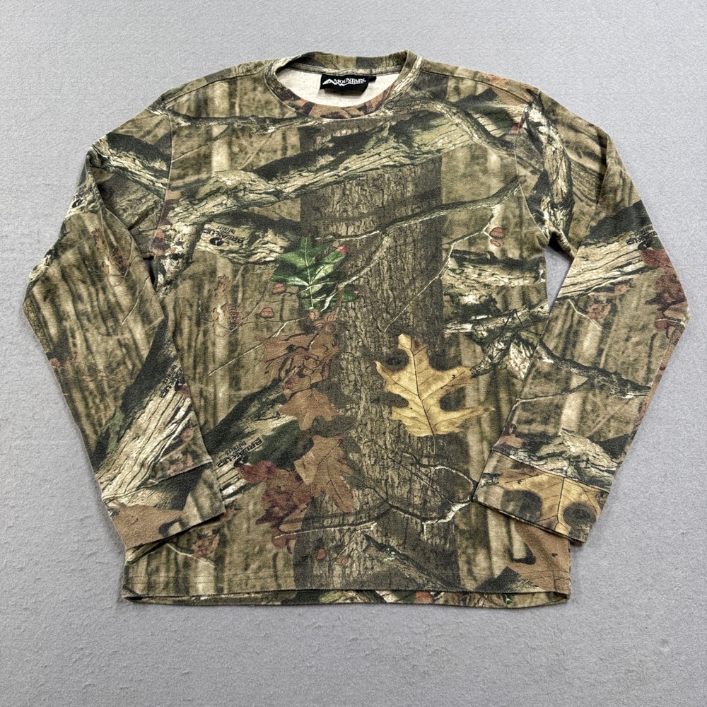 Mountain Ridge Thermal Shirt Men's Small Green Camo Long Sleeve Hunting Outdoor